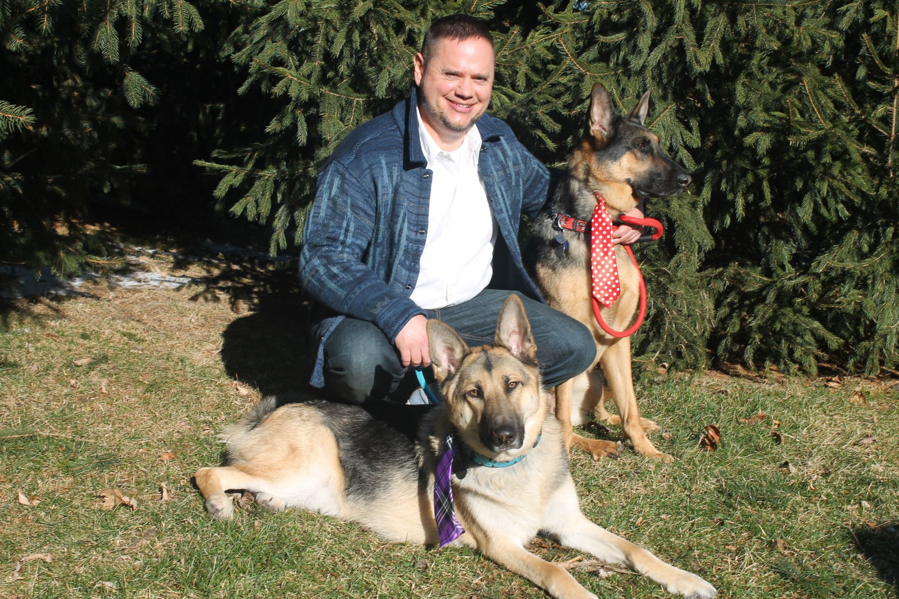 Robert Boughter and his 'pawyers'